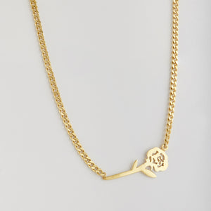 Gold plated Rose choker chain